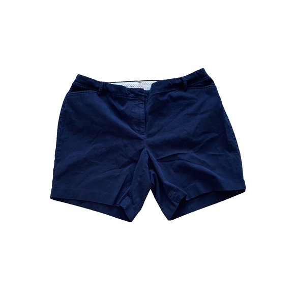 Talbots Perfect Short Elastic Waist Size 20 Inseam 7" Blue - Picture 2 of 5